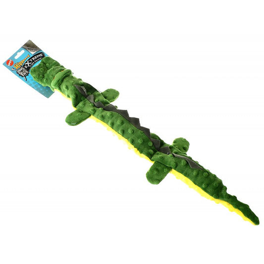 Spot Skinneeez Extreme Triple Squeak Durable Dog Toy Crocodile 25"