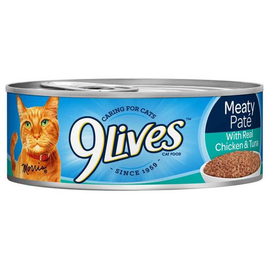 9lives Meaty Pate with Real Chicken & Tuna 5.5oz