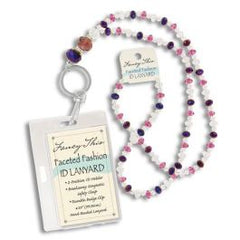 Faceted Fashion ID Lanyard Asst Colors
