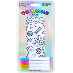 Living Royal Coloring Socks Assorted 1ct