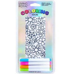 Living Royal Coloring Socks Assorted 1ct