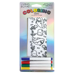Living Royal Coloring Socks Assorted 1ct