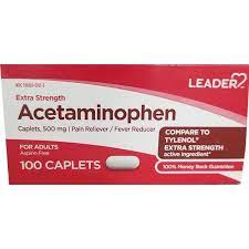 Leader Extra Strength Acetaminophen 500mg (100 caplets)