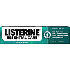 Listerine Essential Care Original Gel Powerful Mint Gel Flavor Toothpaste 4.2oz