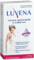 Luvena Vaginal Moisturizer & Lubricant Pre-Filled Applicators Gel 6ct