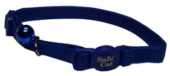 Pet Attire Breakaway Collar for Cats Blue 8"-12"