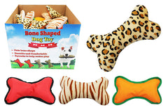 Bone Shaped Dog Toy Assorted 1ct
