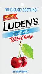 Luden's Sugar Free Wild Cherry Throat Drops 25ct