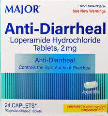 Major Anti-Diarrheal 24 Caplets