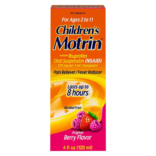 Children's Motrin Pain Reliever/Fever Reducer Original Berry Flavor Liquid 4fl oz
