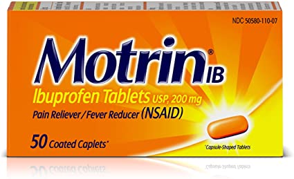 Motrin IB 200mg(50 coated caplets)