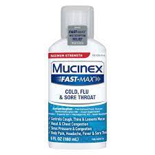 Mucinex Fast-Max Cold/Flu/Sore Throat Liquid 6oz