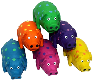 Multipet Globlet Pigs Dog Toy Assorted