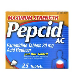 Pepcid Maximum Strength Acid Reducer 20mg (25 tablets)