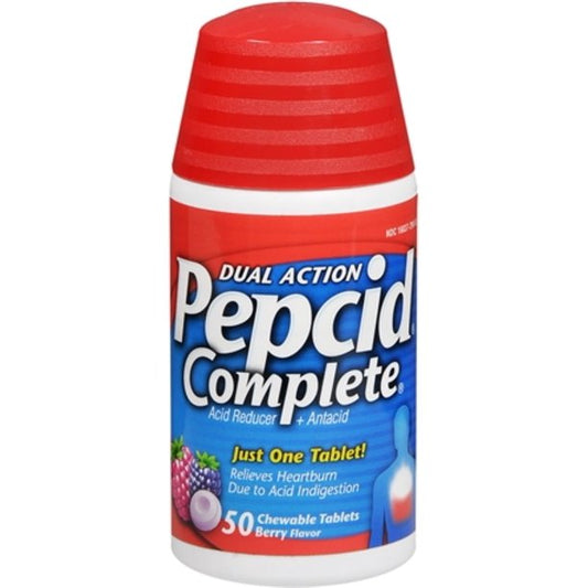 Pepcid Complete Dual Action Berry Flavor Chewable (50 tablets)
