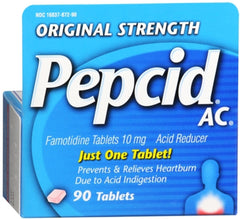 Pepcid Ac Original Strength Acid Reducer 10mg (90 tablets)