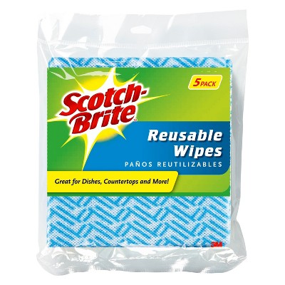 Scotchbrite Reusable Kitchen Wipes 5ct