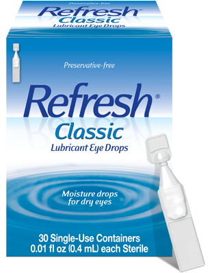 Refresh Classic Lubricant Eye Drops (30 vials- 0.01fl oz each)