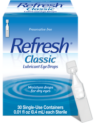 Refresh Classic Lubricant Eye Drops (30 vials- 0.01fl oz each)