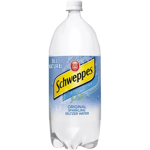 Schweppes Original Sparkling Seltzer Water 2 Liters