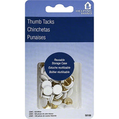 Helping Hand White Thumb Tacks 100ct