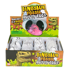 Dinosaur Fossil Egg Putty 1ct