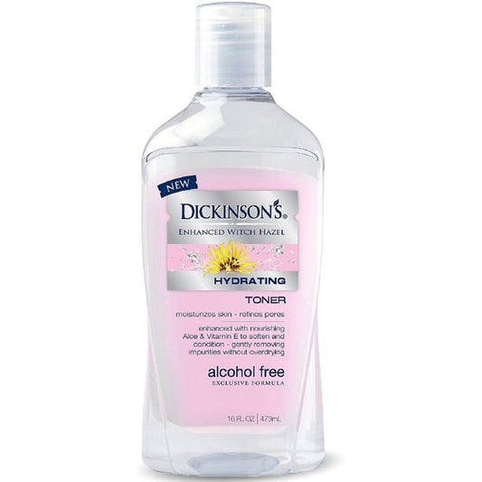 Dickinson's Enhanced Witch Hazel Hydrating Toner Alcohol Free w/ Rose Water 16oz