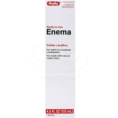 Rugby Enema Saline Laxative Bottle 4.5oz