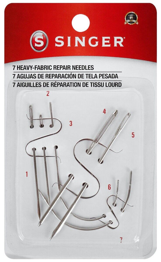 Singer Heavy-Fabric Repaid Needles 7ct