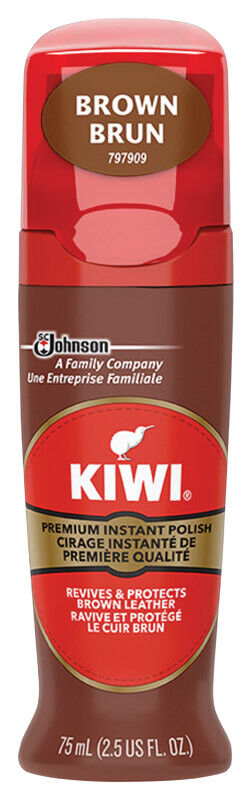 Kiwi Premium Instant Polish Brown 2.5fl oz