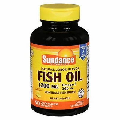 Sundance Fish Oil 1200mg with Omega-3 360mg (90 quick release softgels)