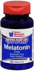 Good Neighbor Pharmacy Melatonin 3mg (100 tablets)