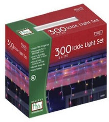 Holiday Wonderland Icicle-Style Lights 300 Multi Bulbs