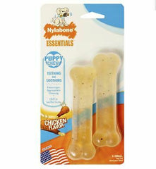 Nylabone Puppy Chew Bone Chicken Flavor 2ct