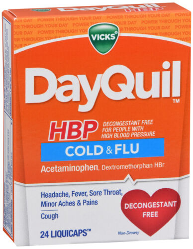 Vicks Dayquil HBP Cold & Flu (24 liquicaps)