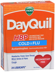 Vicks Dayquil HBP Cold & Flu (24 liquicaps)