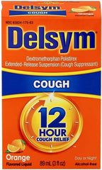 Delsym Cough 12 Hour Cough Relief Orange Flavor 3fl oz