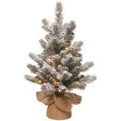 Artificial Pre-Lit Christmas Tree Feel Real Snowy