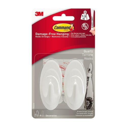 Command White Terrace Hooks 2pk