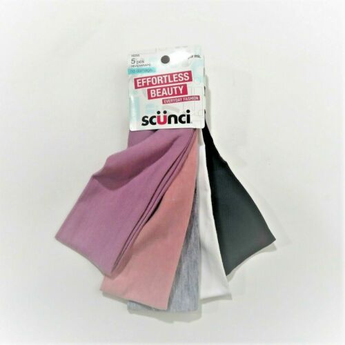 Scunci Headwraps Basic Colors 5pk