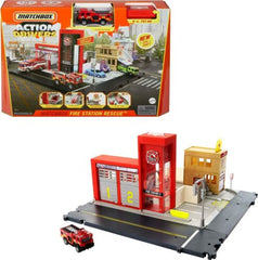 Matchbox Action Drivers-Fire Station Rescue Playset