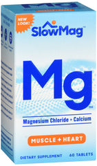 SlowMag Muscle+Heart Magnesium Chloride+Calcium (60 tablets)