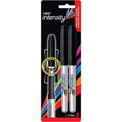 Bic Intensity Fine Black Permanent Marker 2ct