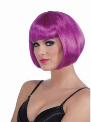 Neon Sassy Bob Wig-Purple