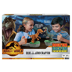 Rock' Em Sock Em' Robots Blue VS Atrociraptor