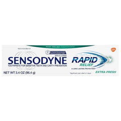 Sensodyne Rapid Relief Extra Fresh Toothpaste 3.4oz