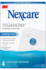 Nexcare TegaDerm Waterproof Transparent Dressings- 10 Count