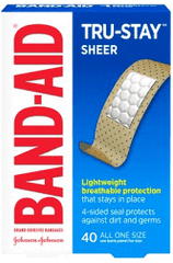 Band-Aid Tru-Stay Sheer- 40 Count