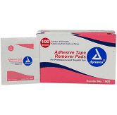 Dynarex Adhesive Tape Remover Pads- 100 Count