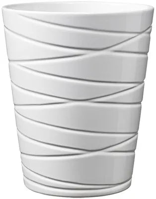 Singapur Ceramic Pot Shiny White